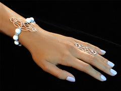Lasya Diamond and Agate Bracelet