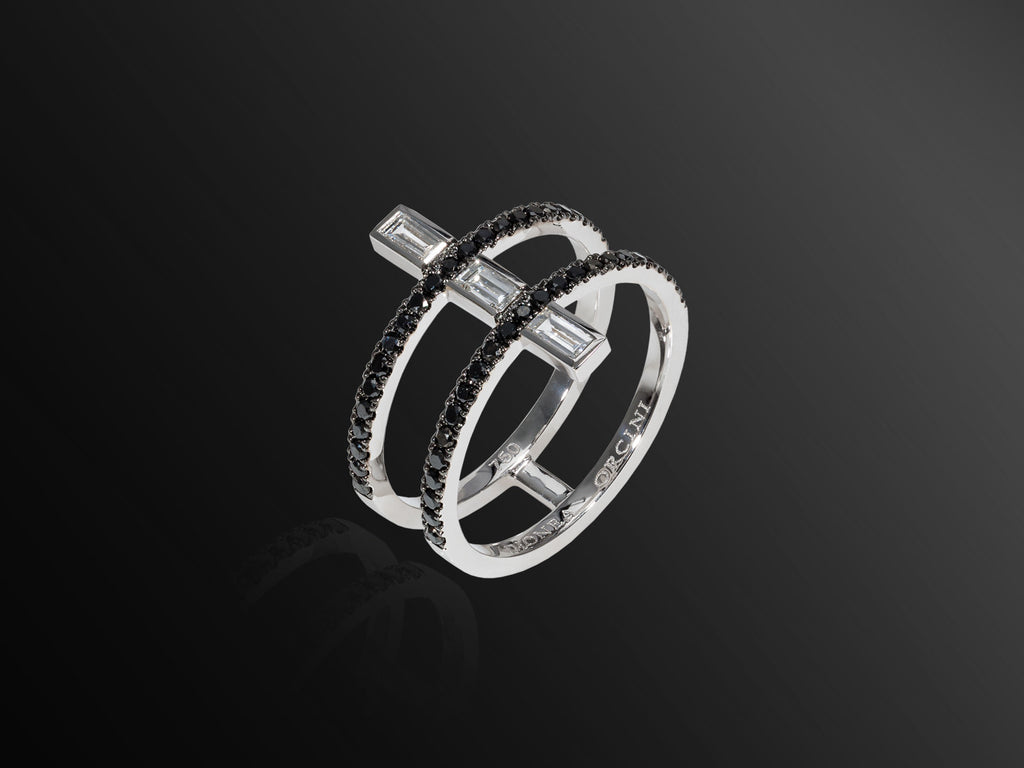 Linee Misteriose Black Diamond Mini Ring